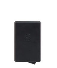 PIQUADRO BLACK SQUARE Porte-cartes en cuir et aluminium jaune - Portefeuilles Homme - 2