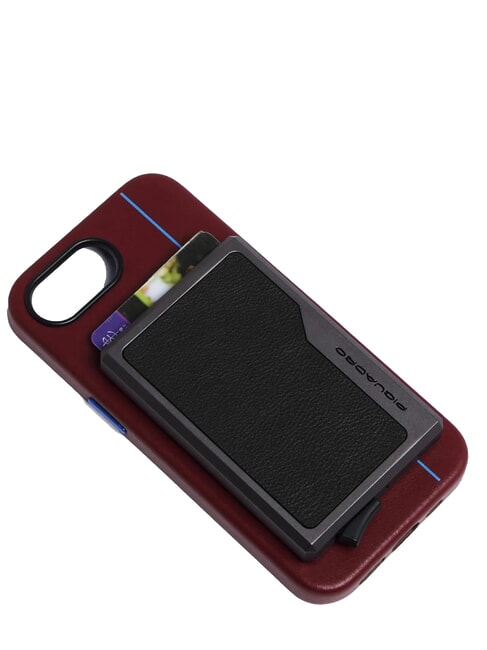 BLACK SQUARE Porte-cartes en cuir et aluminium Noir - Portefeuilles Homme