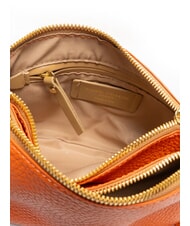 GIANNI CHIARINI FRIDA Sac bandoulière en cuir à double zip corail - Sacs pour Femme - 5