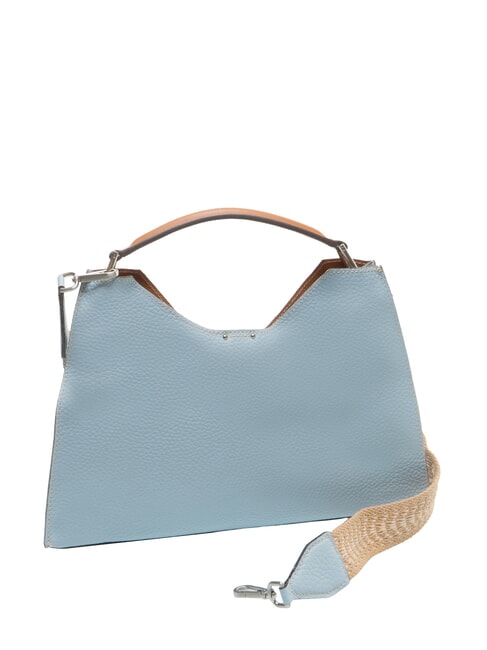 AURORA L Sac à main avec bandoulière ciel-caramel - Sacs pour Femme