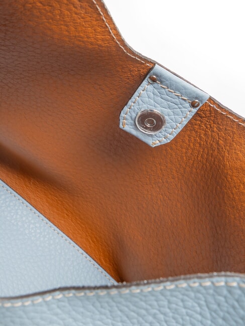 AURORA L Sac à main avec bandoulière ciel-caramel - Sacs pour Femme