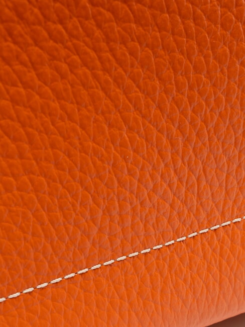 NICOLE sac bandoulière en cuir corail - Sacs pour Femme