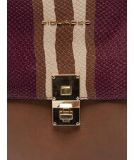 PIQUADRO CAMPIONARIO - DAFNE porte-documents en cuir marron/bordeaux/beige - Porte Documents Travail - 3