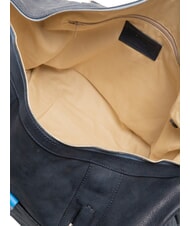 PIQUADRO CAMPIONARIO - SARTORIA 2 Grand sac de voyage en cuir avec bandouli&egrave;re bleu/pitti - Sacs de voyage - 5