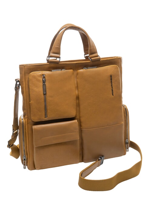 CAMPIONARIO - RONNIE Support PC en cuir Bora jaune - Sacs pour Femme