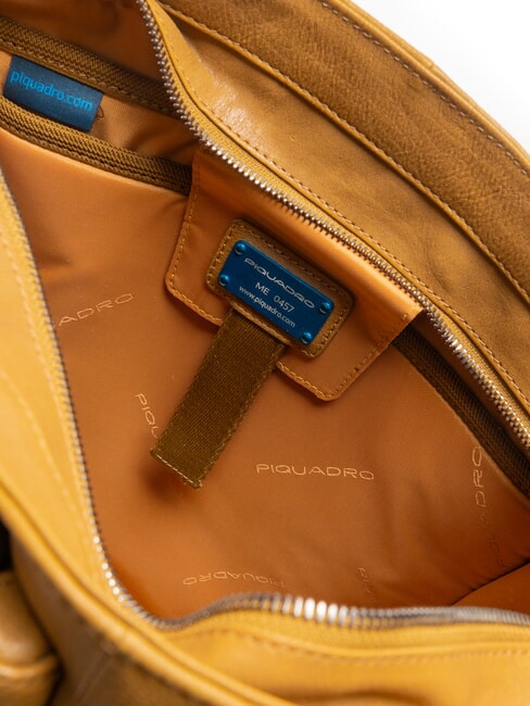 CAMPIONARIO - RONNIE Support PC en cuir Bora jaune - Sacs pour Femme