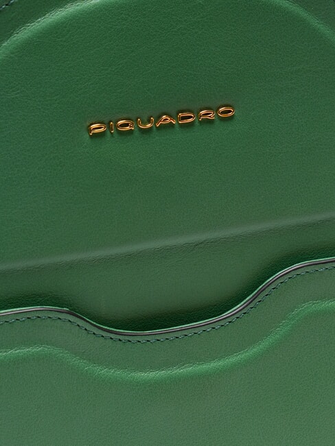 CAMPIONARIO - GEA  Sac &agrave; dos porte-tablette en cuir VERT - Sacs pour Femme