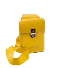 PIQUADRO CAMPIONARIO -  DAFNE  Une &eacute;paule en cuir jaune - Sacs pour Femme - 4