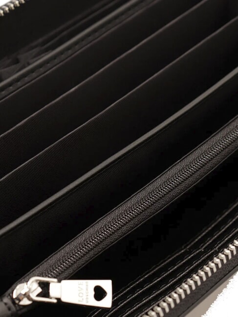 LAMINATED BOLD LOVE Grand portefeuille avec dragonne po00bx - Portefeuilles Femme