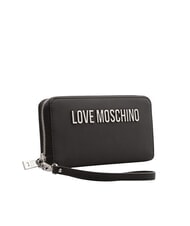 LOVE MOSCHINO LAMINATED BOLD LOVE Grand portefeuille avec dragonne po00bx - Portefeuilles Femme - 3