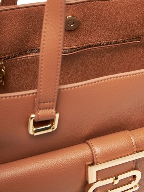 LOVEBUG Sac cabas bandoulière avec poche chameau - Sacs pour Femme