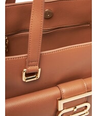 LOVE MOSCHINO LOVEBUG Sac cabas bandoulière avec poche chameau - Sacs pour Femme - 5