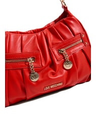 LOVE MOSCHINO BAGGY Sac bandoulière avec poches ROUGE - Sacs pour Femme - 3