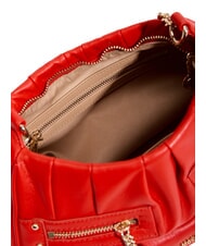LOVE MOSCHINO BAGGY Sac bandoulière avec poches ROUGE - Sacs pour Femme - 4