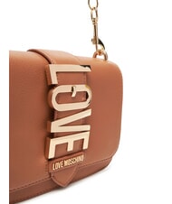LOVE MOSCHINO LOVEBUG Mini sac &agrave; bandouli&egrave;re chameau - Sacs pour Femme - 3