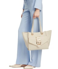 LOVE MOSCHINO LOVEBUG Sac cabas bandoulière avec poche Ivoire - Sacs pour Femme - 6