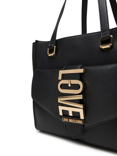 LOVEBUG Sac cabas bandoulière avec poche Noir - Sacs pour Femme