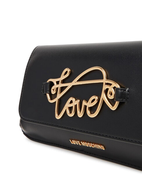 SCRIPT Sac avec bandoulière en métal Noir - Sacs pour Femme