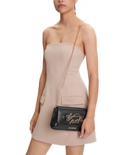 LOVE MOSCHINO SCRIPT Sac avec bandoulière en métal Noir - Sacs pour Femme - 6