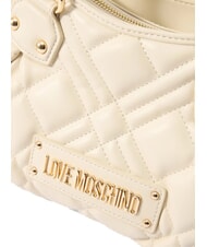 LOVE MOSCHINO QUILTED Sac à main avec bandoulière Ivoire - Sacs pour Femme - 4