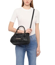 LOVE MOSCHINO QUILTED Sac à main avec bandoulière Noir - Sacs pour Femme - 5