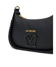 LOVE MOSCHINO BRAIDED sac bandoulière Noir - Sacs pour Femme - 3