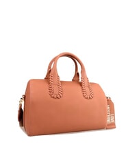 LOVE MOSCHINO BRAIDED Sac bandoulière avec bandoulière chameau - Sacs pour Femme - 4