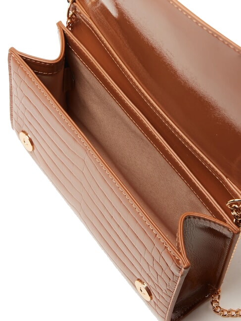 CROCO Pochette &agrave; bandouli&egrave;re chameau2 - Sacs pour Femme