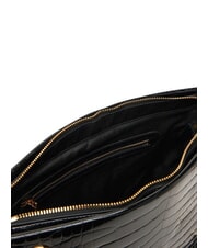 LOVE MOSCHINO SHINY CROCO sac à bandoulière crocus noir - Sacs pour Femme - 5