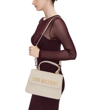 LOVE MOSCHINO BOLD LOVE Sac à main avec bandoulière Ivoire - Sacs pour Femme - 5