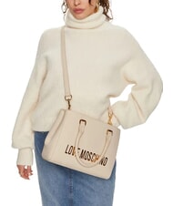LOVE MOSCHINO BOLD LOVE Sac à main avec bandoulière Ivoire - Sacs pour Femme - 5