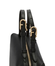 FURLA DOUBLE Sacoche en cuir avec bandoulière Noir - Sacs pour Femme - 3