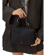 FURLA DOUBLE Sacoche en cuir avec bandoulière Noir - Sacs pour Femme - 5