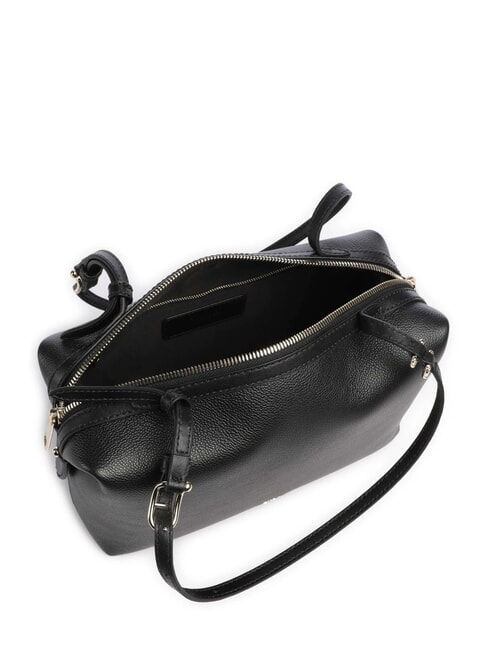 DOUBLE sac bandoulière en cuir Noir - Sacs pour Femme