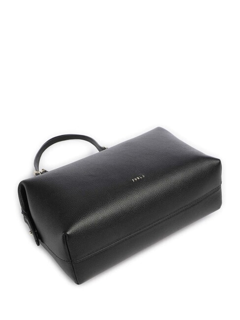 DOUBLE sac bandoulière en cuir Noir - Sacs pour Femme