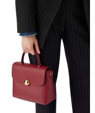 FURLA MOONLIGHT  Mini sac à main avec bandoulière CERISE d - Sacs pour Femme - 5