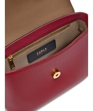 FURLA MOONLIGHT  Mini sac à main avec bandoulière CERISE d - Sacs pour Femme - 6