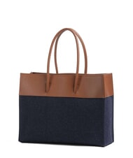 COCCINELLE MYRTHA DENIM sac bandoulière bleu den/cognac - Sacs pour Femme - 3