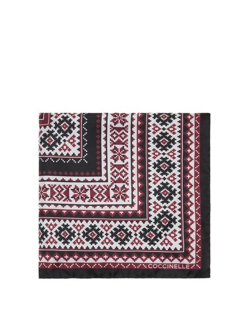 NORDIC FRAMES foulard en soie MULTICOLOR NOIR - &Eacute;charpes