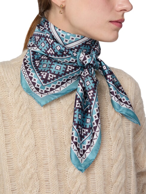 NORDIC FRAMES foulard en soie multi arctique bl - &Eacute;charpes