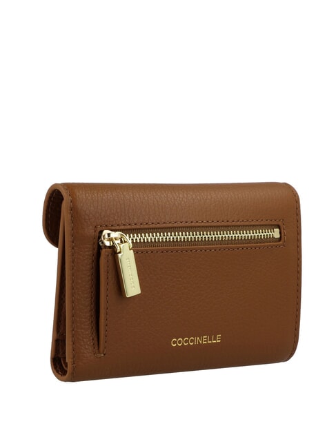 C-ME Portefeuille moyen en cuir Cognac - Portefeuilles Femme
