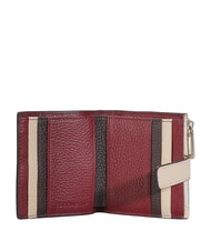 COCCINELLE METALLIC TRICOLOR Mini portefeuille en cuir martel&eacute; - Portefeuilles Femme