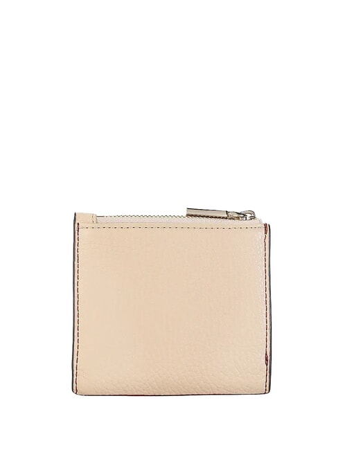 METALLIC TRICOLOR Mini portefeuille en cuir martel&eacute; Acai / RAISIN - Portefeuilles Femme