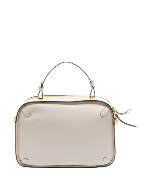 MALETA CALF Sac à main en cuir avec bandoulière blanc - Sacs pour Femme