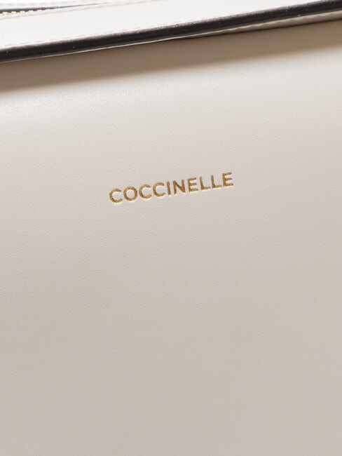 MALETA CALF Sac à main en cuir avec bandoulière blanc - Sacs pour Femme