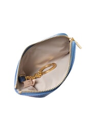 COCCINELLE METALLIC SOFT Porte-monnaie enveloppe bleu - Portefeuilles Femme - 3