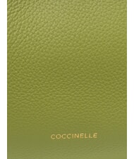 COCCINELLE BOHEME GRANA DOUBLE Sac moyen en cuir guacamole/algues - Sacs pour Femme - 3