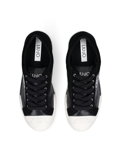 BENSON 01 Baskets micro-perfor&eacute;es noir - Chaussures Femme