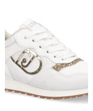 LIUJO MAXI WONDER LOW Baskets avec d&eacute;tails &agrave; paillettes blanche - Chaussures Femme - 4