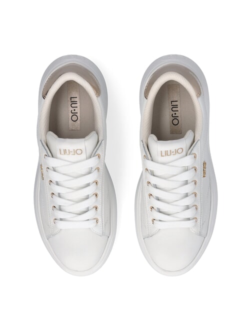 CASPER 01 Baskets avec semelle intérieure laminée blanc / or clair - Chaussures Femme